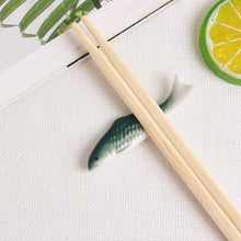 Load image into Gallery viewer, Cute Fish Ceramic Chopstick Rest | Animal Inspired Chopsticks Holder | 1 Pc