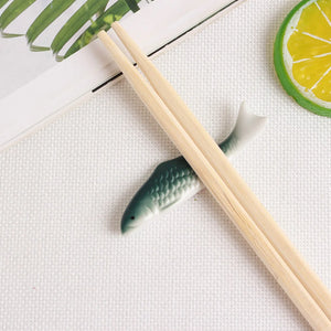 Cute Fish Ceramic Chopstick Rest | Animal Inspired Chopsticks Holder | 1 Pc