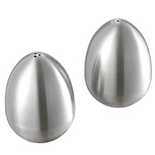 Load image into Gallery viewer, Egg Shape Salt and Pepper Shakers | Stainless Steel Seasoning - 2 Pc set