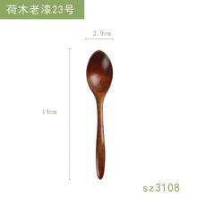 Load image into Gallery viewer, Solid Wood Japanese Soup Spoons | Asian Tableware - 1 Set