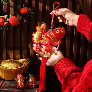 Large Red Lucky Hanging Ornaments | Chinese New Year Gifts Decoration - 1 Pc