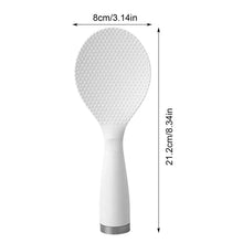 Load image into Gallery viewer, Cute White Standing Rice Paddle | Non-Stick Long Handle Shamoji Spoon Scoop Spatula - 1 Pc