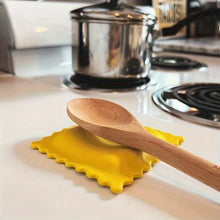 Load image into Gallery viewer, Pasta Unique Spoon Rests | Cute Yellow Spatula Holder for Kitchen Stove - 1pc