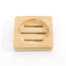 Load image into Gallery viewer, Bamboo Soap Saver | Bar Soap Holder Tray Dish with Drainage Holes - 1 Pc