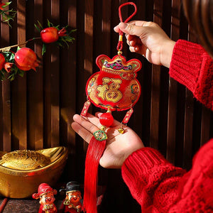 Large Red Lucky Hanging Ornaments | Chinese New Year Gifts Decoration - 1 Pc