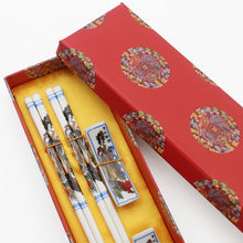 Load image into Gallery viewer, Bright Painted Ceramic Luxury Chinese Chopsticks with Gift Box - 1 Set