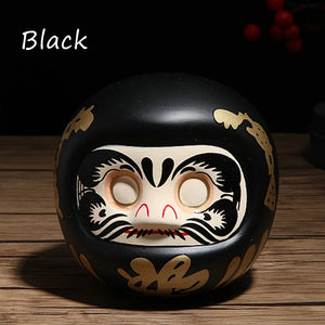 Japanese Daruma Doll | Ceramic Figurine Wish Ornament Gift - 1 Pc