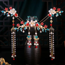 Load image into Gallery viewer, Ornate Chinese Bridal Hair Pins | Decorative Headdress Jewelry - 1 Set