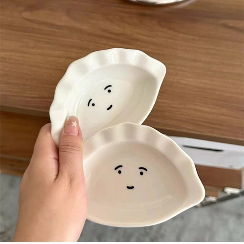 Cute Dumpling Soy Sauce Dish | Gyoza Dipping Small Bowl - 1 Pc