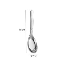 Load image into Gallery viewer, Stainless Steel Korean Soup Spoon | Asian Flat Bottom Spoons - 1 Pc