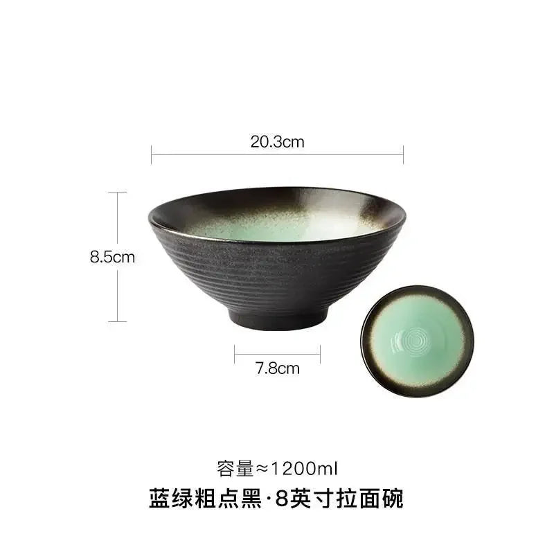 thumbnail image 2 of Japanese 6.25" Porcelain Donburi Ramen Noodle Bowl With Lid – Aisai Ume Blossom Pattern 2 of 5