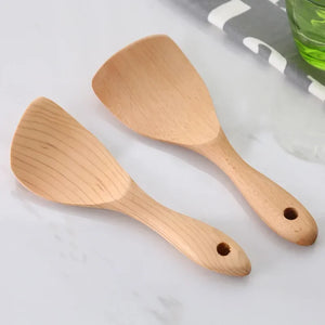 Wooden Rice Paddle | Japanese Spoon Scooper Spatula - 1 Pc