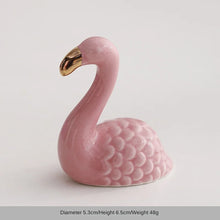 Load image into Gallery viewer, Pink Flamingo Ring Holder | Ceramic Jewelry Rack - 1 Pc