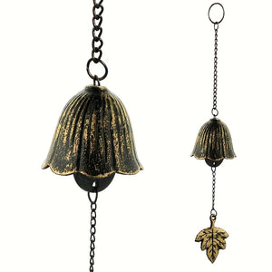 Cast Iron Japanese Wind Chimes | Hanging Furin Bell for Outdoor Garden - 1 Pc