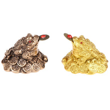 Load image into Gallery viewer, Chinese Fortune Frog Feng Shui | Small Lucky Toad with Coin New Year Gifts - 1 Pc