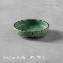 Load image into Gallery viewer, Retro Ceramic Sauce Dish | Round Dipping Bowl for Seasoning - 1 Pc