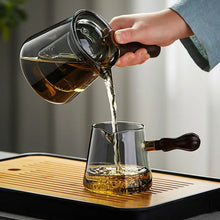 Load image into Gallery viewer, Japanese-Style Glass Teapot Set | Wooden Handle, Heat-Resistant