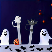 Load image into Gallery viewer, Cute Spooky Stanley Straw Covers | Silicone Halloween Caps - 1 Pc