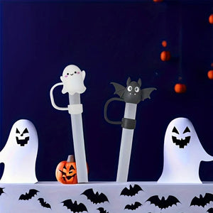 Cute Spooky Stanley Straw Covers | Silicone Halloween Caps - 1 Pc