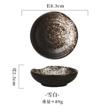 Load image into Gallery viewer, Japanese Soy Sauce Dish | Small Round Plates Ceramic Dipping Bowls  - 1 Pc