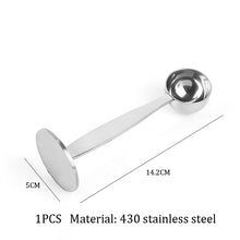 Load image into Gallery viewer, Metal Coffee Scoop and Press | Stainless Steel Ground Powder Press - 1 Pc