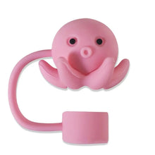 Load image into Gallery viewer, Cute Animal Silicone Straw Covers | Reusable Cup Caps - 1 Pc