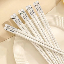 Load image into Gallery viewer, Cute Panda Chinese Chopsticks | White Metal Animal - 5 Pair Set
