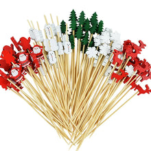 Load image into Gallery viewer, Christmas Fancy Toothpicks | Tree Santa Food Decorative Sticks - 50/100Pcs