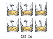 Load image into Gallery viewer, HIBIKI Japanese Whiskey Glass Set | Classic Texture Liquor Cup - 1, 2, or 6 Set