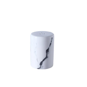 White Marble Ceramic Salt and Pepper Shakers | Seasoning Spice Container - 1 Pc