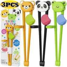 Load image into Gallery viewer, Cartoon Animal Training Chopsticks For Children | Cute Bear Panda Frog - 2 Pc Set