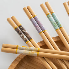 Load image into Gallery viewer, Cyrstal Inspired Bamboo Chopsticks Set | Natural Wood - 5/10/20/30 Pairs