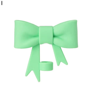 Cute Bow Straw Toppers | Silicone Stanley Cup Covers - 1 Pc