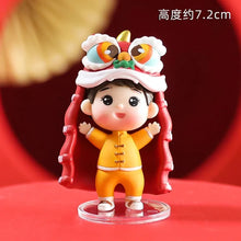 Load image into Gallery viewer, Retro Chinese Wedding Cake Topper | Lion Dance Decoration - 1 Pc