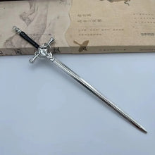 Load image into Gallery viewer, Sword Ruby Pendant Hair Sticks | Vintage Chinese Hairstyle Pin - 1 Pc