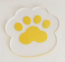 Load image into Gallery viewer, Cat Dog Paw Cute Coasters | Clear Acrylic Cup Drink Mats - 1 Pc