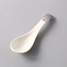 Load image into Gallery viewer, White Asian Soup Spoons | Classic Japanese Ceramic Spoon Tableware - 1 Pc