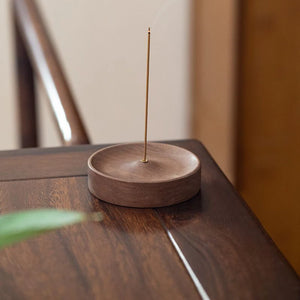 Circle Wooden Incense Holder | Portable Stick Burner - 1 PC