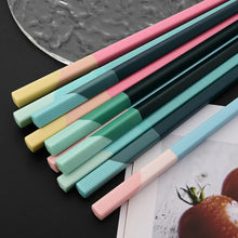 Load image into Gallery viewer, Colorful Mixed Chopsticks Set | Reusable Chinese Tableware - 5/6 Pairs