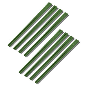 Yellow Pink Green Japanese Silicone Chopsticks Mixed Set - 5/8 Pairs
