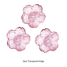 Load image into Gallery viewer, Japanese Sakura Glass Soy Sauce Dish | Cute Pink Small Dessert Plate - 3 Pc Set