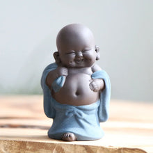 Load image into Gallery viewer, Cute Buddha Monk Tea Pet Figurine | Chinese Purple Clay Statue Figurine - 1 Pc