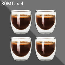 Load image into Gallery viewer, Double Wall Espresso Cups Set | Transparent Shot Glasses