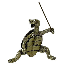 Load image into Gallery viewer, Metal Turtle Stance Incense Holder | Vintage Bronze Stick Burner - 1 Pc