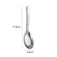 Load image into Gallery viewer, Stainless Steel Korean Soup Spoon | Asian Flat Bottom Spoons - 1 Pc