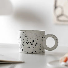 Load image into Gallery viewer, Splatter Paint Ceramic Cute Mugs | Blue Ceramic Cup - 1 Pc