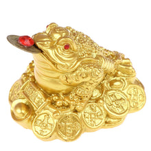 Load image into Gallery viewer, Chinese Fortune Frog Feng Shui | Small Lucky Toad with Coin New Year Gifts - 1 Pc