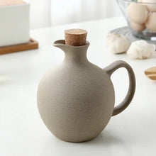 Load image into Gallery viewer, Large Oil Vinegar Soy Sauce Bottle &amp; Dispenser Jug Ceramic Set