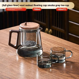 Chinese Clear Glass Teapot with Infuser | Automatic Filter - 1 Pc