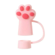 Load image into Gallery viewer, Cute Paw Straw Toppers | Cat Dog Animal Cup Straw Covers - 1/3 Pcs